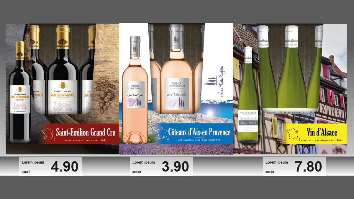  ALDI - Design cartons linéaire vins